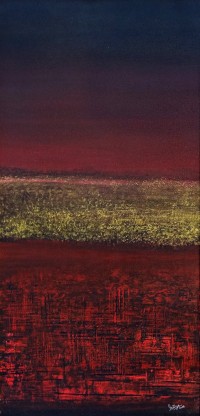 Irtiza Kazmi, 14 x 30 inches, Acrylics on Canvas, Landscape Painting, AC-IRTK-050